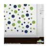 Pegatinas de pared de vinilo verde lima azul marino_2