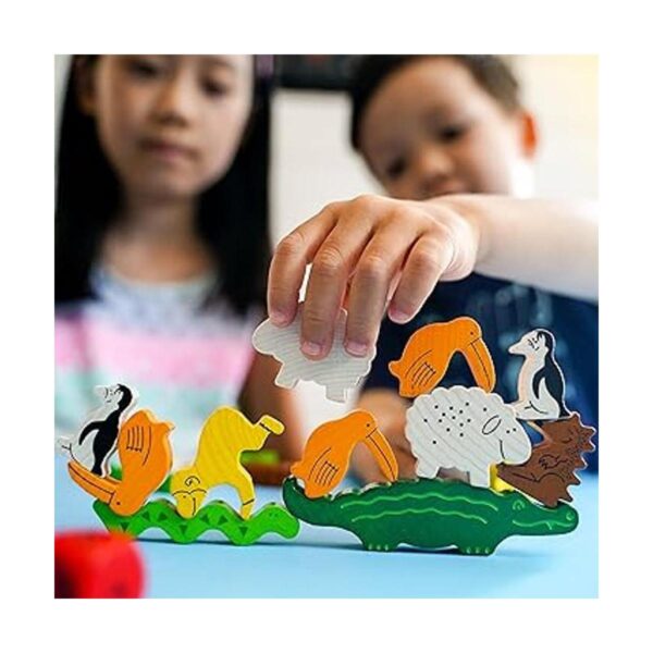 Juego clásico de apilamiento de madera Haba Animal upon_3