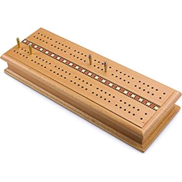 Sterling Games Caja de Cribbage de madera de lujo con_1