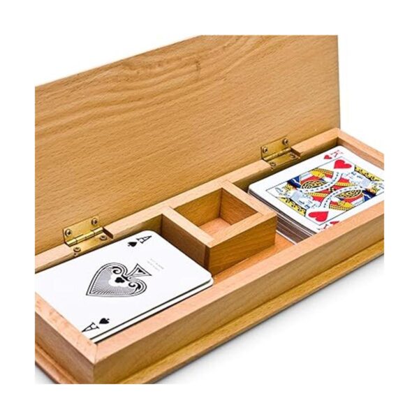 Sterling Games Caja de Cribbage de madera de lujo con_5