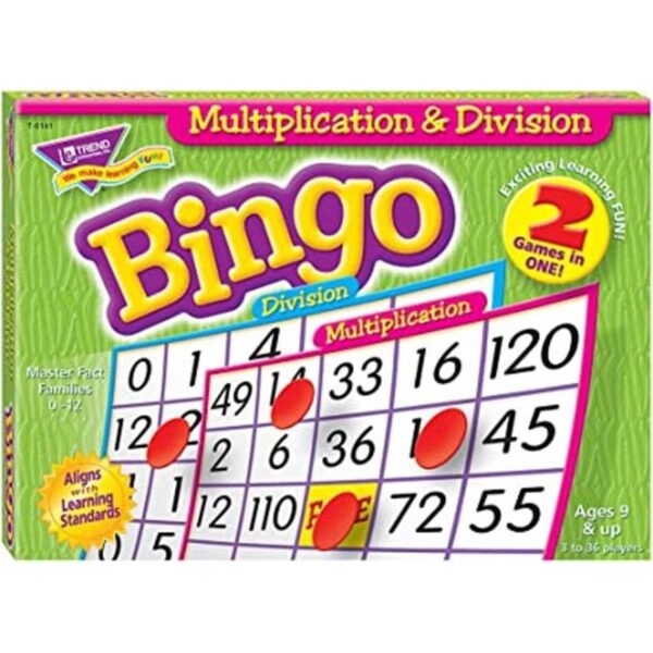 Trend Enterprises juego de bingo de multiplicación y_1