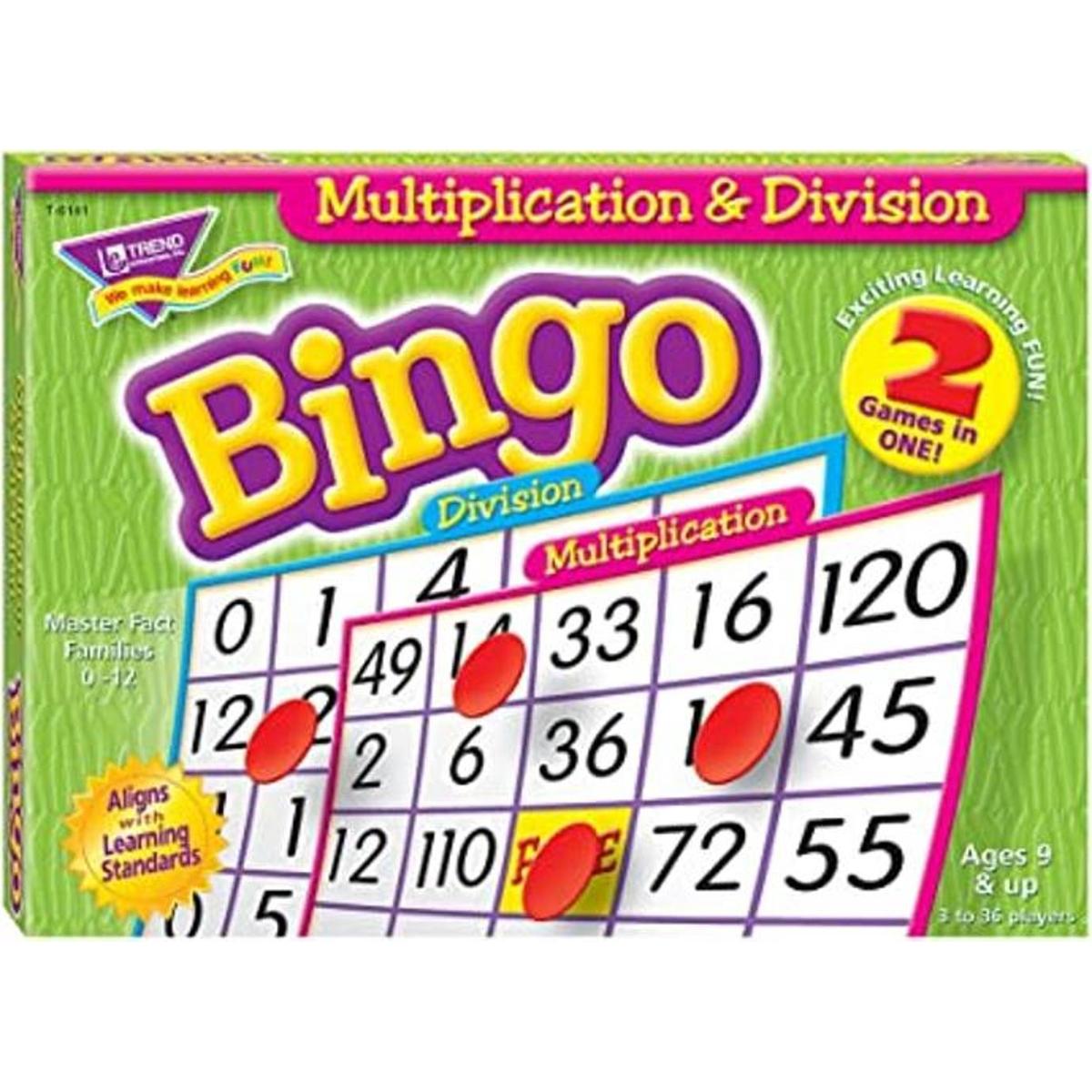 Trend Enterprises juego de bingo de multiplicación y