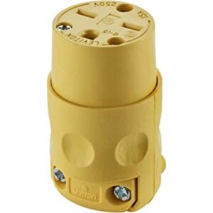 Leviton 615CV 15 Amp 250 Volt Salida de cable Amarillo_1