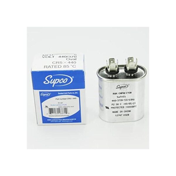 Condensador de 5 MFD de 440 voltios para Goodman Trane_1