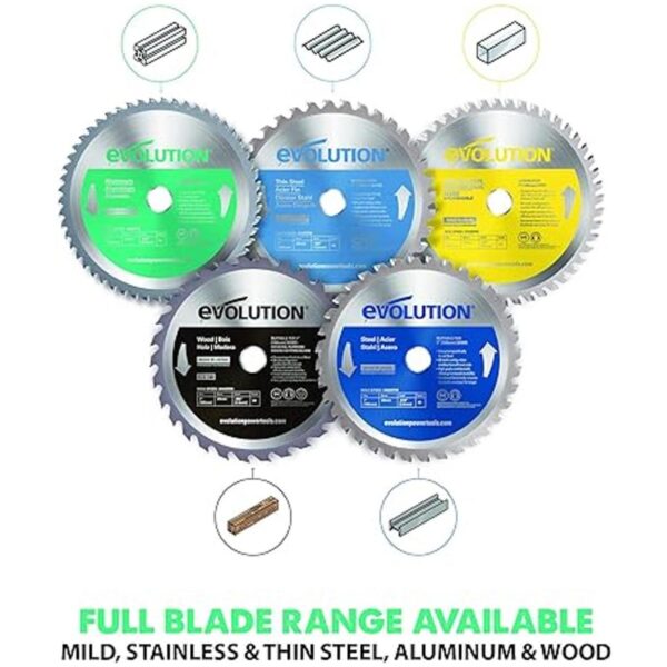 Evolution Power Tools 180BLADEAL Cuchilla de sierra de_4