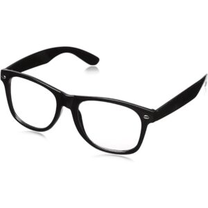 Marco negro para anteojos de sol con lente transparente_1