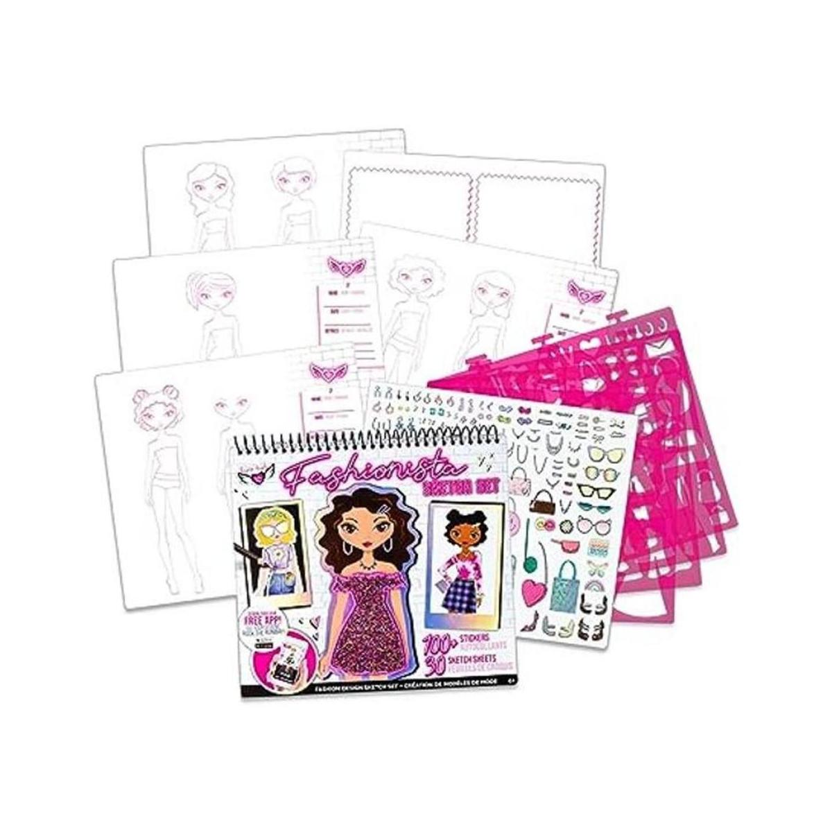 Fashion Angels Cuaderno de bocetos de diseño de moda para
