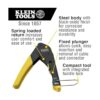 Klein Tools Punzonadora de compresión compacta de conector F_2