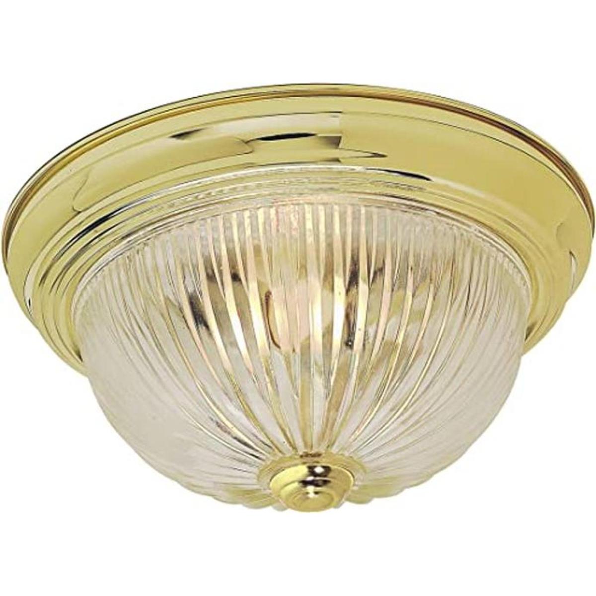 NUVO SF76091 Soporte empotrado para dos luces latón