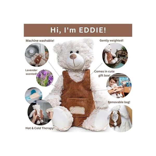 Peluche Eddie para microondas animales de peluche con_2