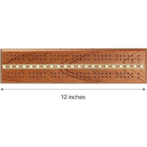 Sterling Games Cribbage Tablero de madera de 12 pulgadas_2