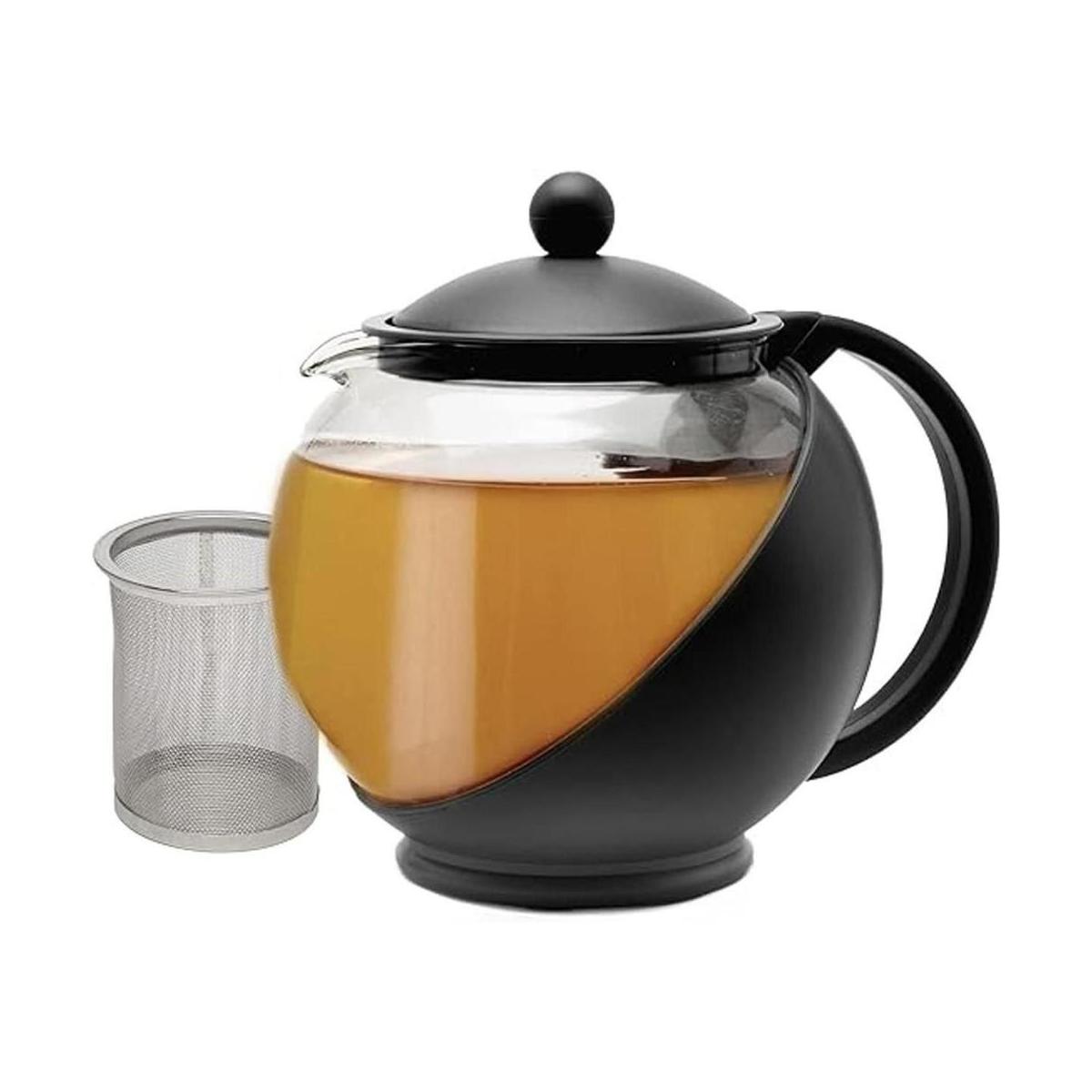 Primula tetera de media luna para juego de té con flores