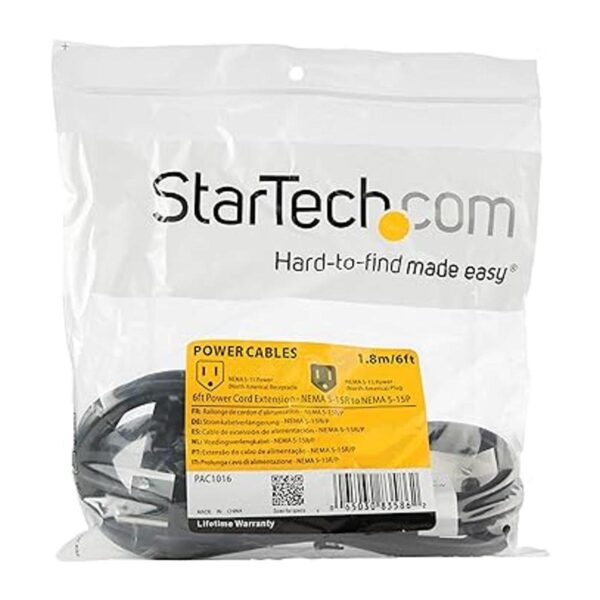 StarTech Cable de extensión de alimentación de 6_5