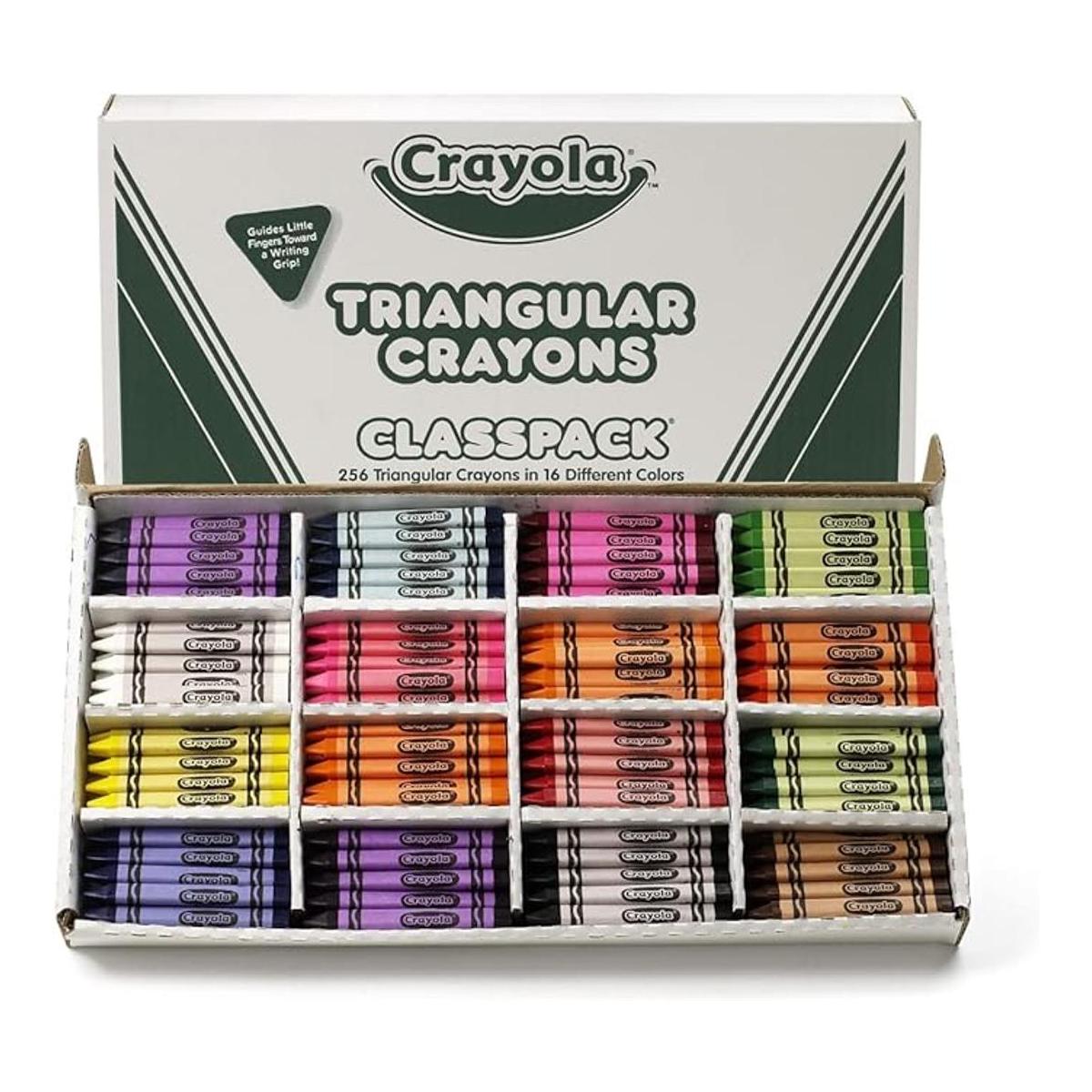 Crayola Clasificador de crayón triangular crayones para