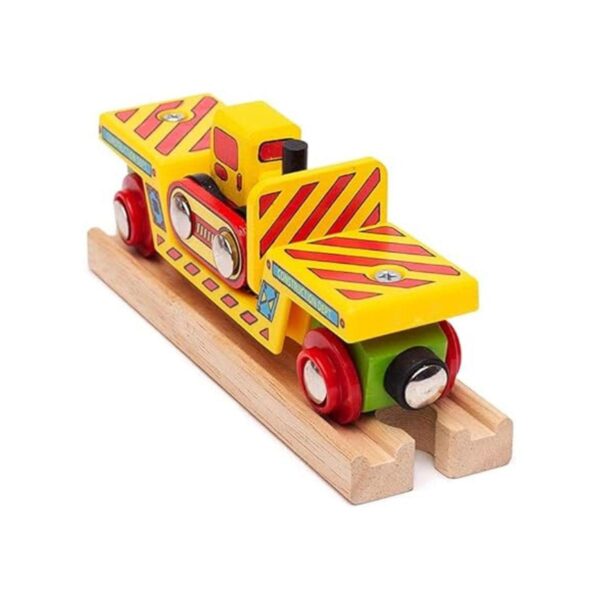 Bigjigs Rail Bulldozer Low Loader_3