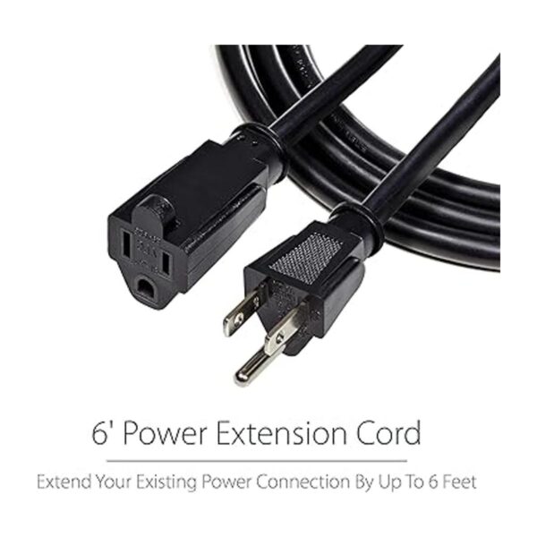 StarTech Cable de extensión de alimentación de 6_2