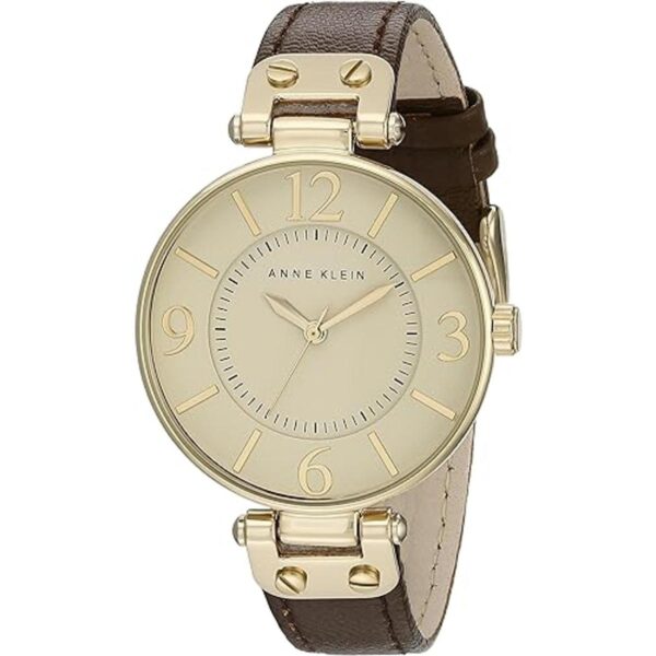 Anne Klein Womens Leather Strap Watch_1