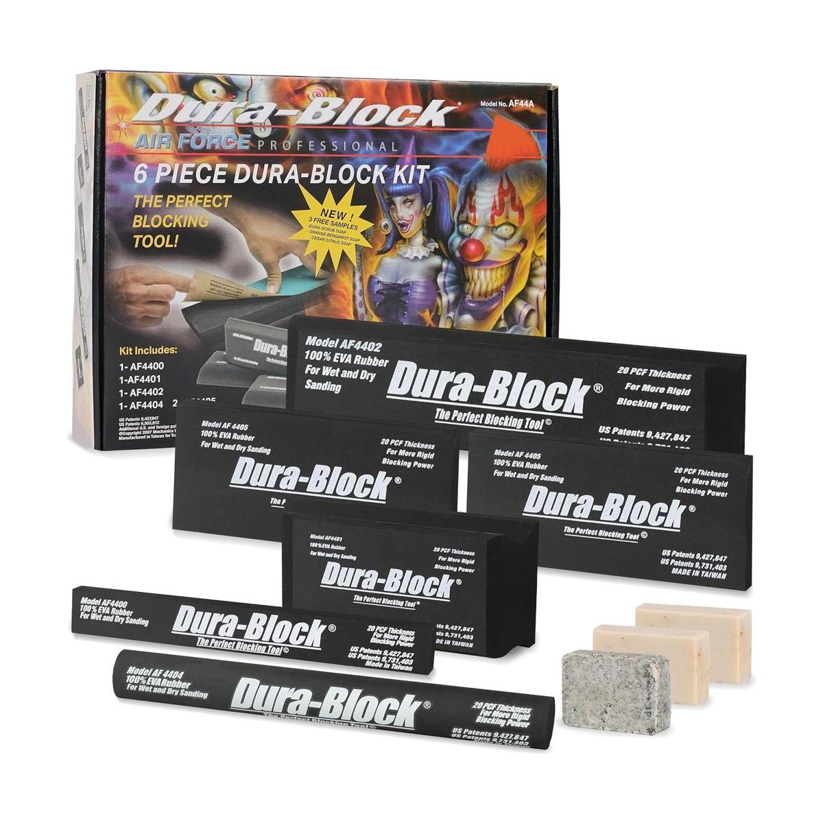DuraBlock AF44A Juego de 6 piezas de bloque pulidor color