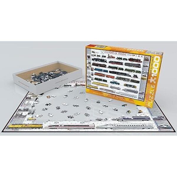 EuroGraphics Historia de los trenes 1000 piezas Puzzle_3