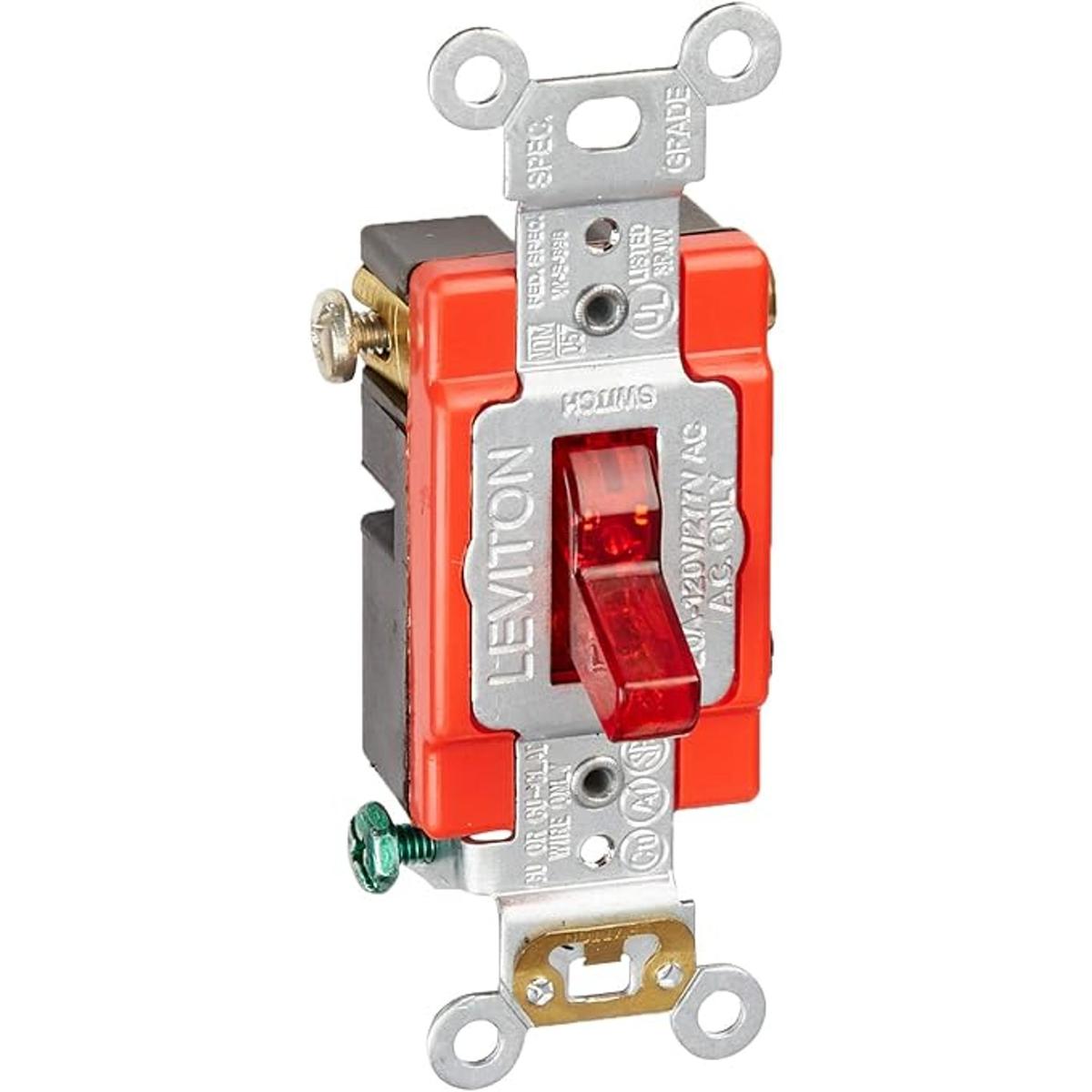 Leviton 1221PLR 20 amperios 120 voltios luz piloto de