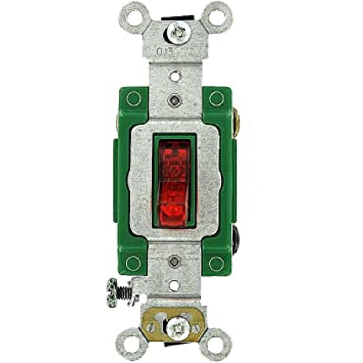 Leviton 3031PLR 30 Amp 120 Volt luz piloto de palanca