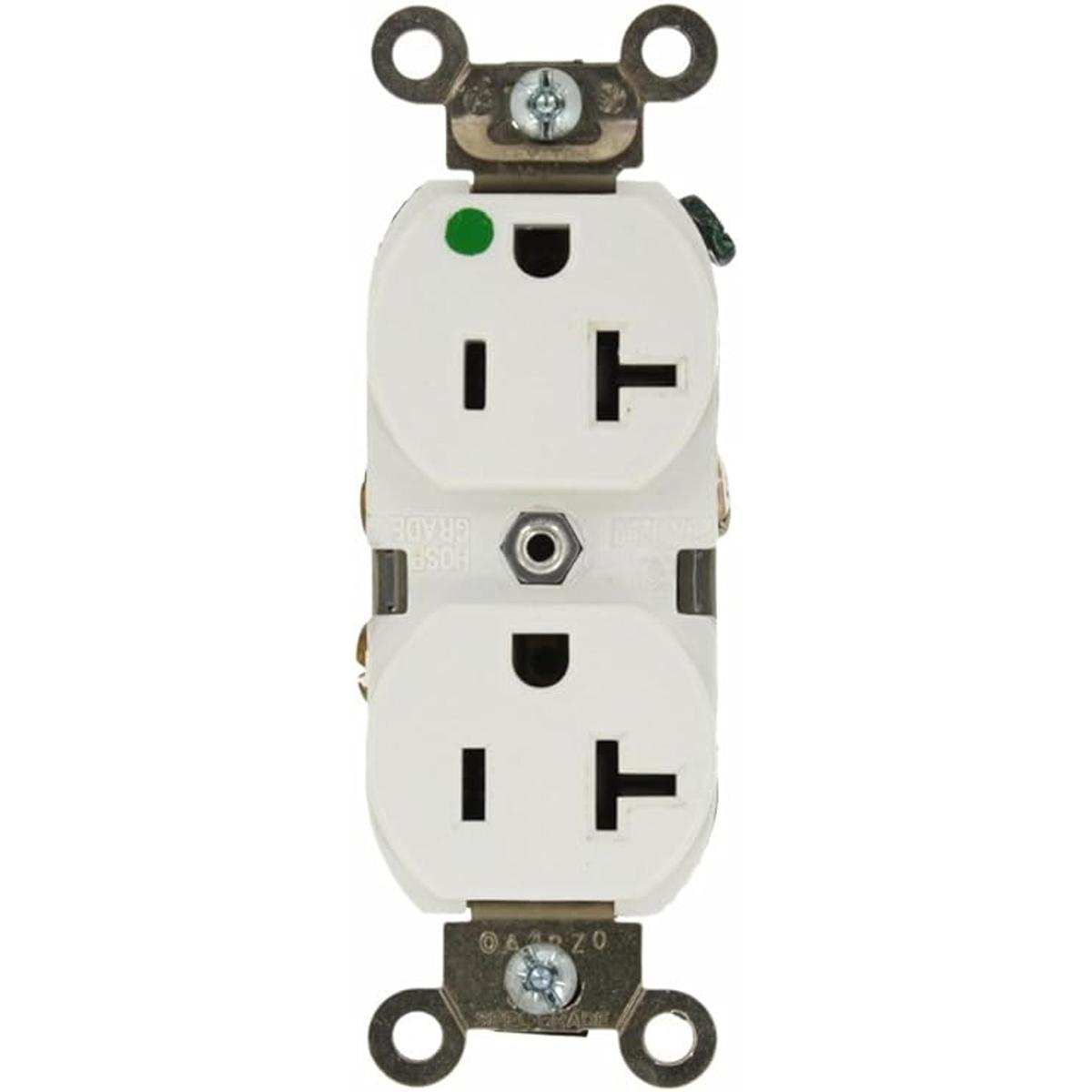 Leviton 8300HLW 20 Amp 125 Volt Receptáculo dúplex extra