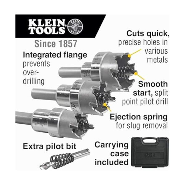 Klein Tools 31872 Kit de cortador de agujeros resistente_2