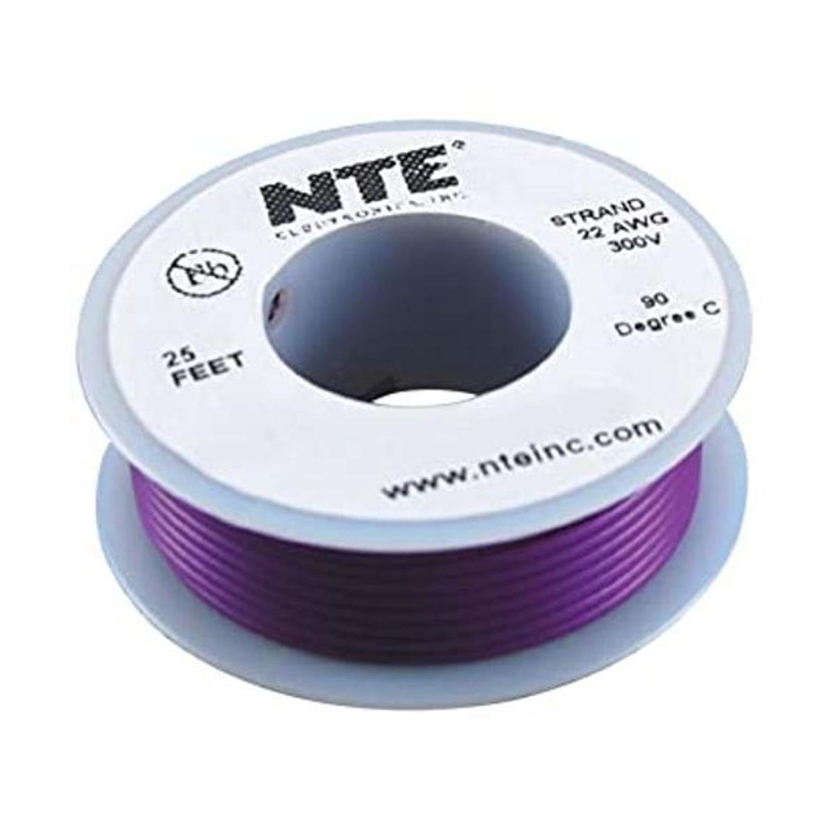 NTE Electronics wh24 07 25 Hook Up Wire Stranded