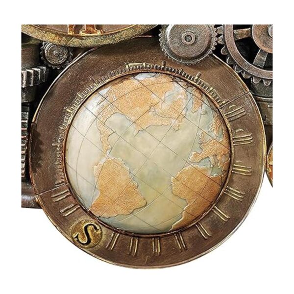 Design Toscano Gears of Time Steampunk Escultura de reloj_5
