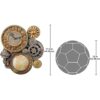 Design Toscano Gears of Time Steampunk Escultura de reloj_6