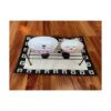 PetRageous Cuenco ovalado para gatos de gres de 5.5_5