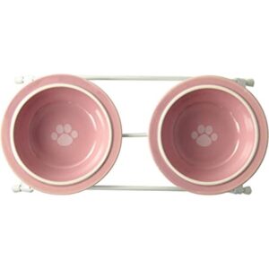 PetRageous 44355 Toftees Paws Comedor con dos tazones de