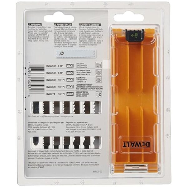 DEWALT Juego de cuchillas de sierra con funda vástago en_3