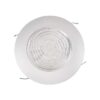 NICOR Lighting Recorte de ducha empotrado blanco de 6