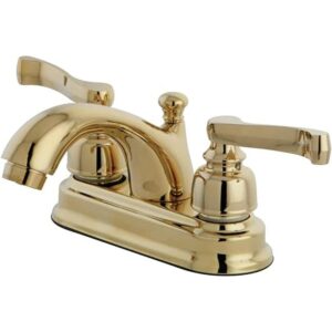 Kingston Brass KB5602FL Grifo de lavabo central 4.0 in_1