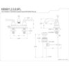 Kingston Brass KB5602FL Grifo de lavabo central 4.0 in_3
