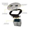 Hubbell Raco 15A TR Dispositivo y caja de acero ajustable