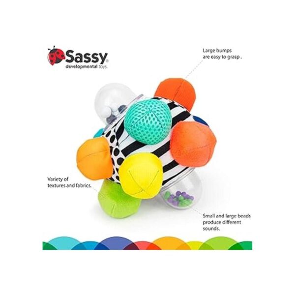 Sassy Developmental Bumpy Ball Azul_4