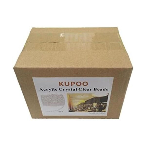 KUPOO carrete de abalorios transparentes símil cristal