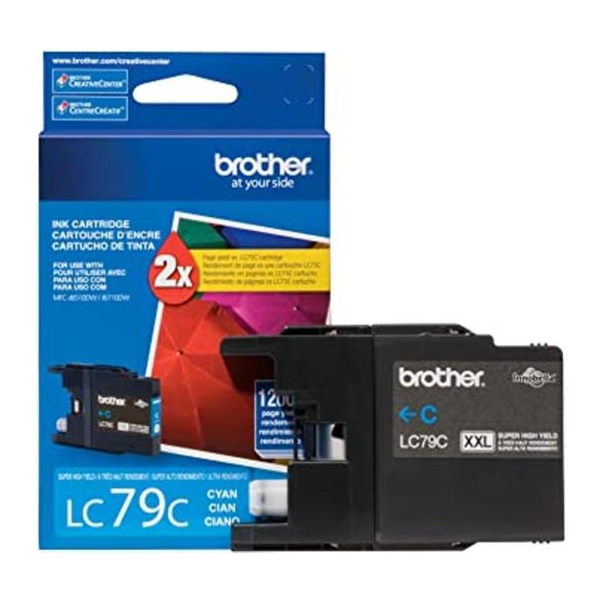 Brother Impresora LC79C Cartucho de tinta cian de gran