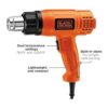 Black Decker HG1300 térmica de temperatura dual_2