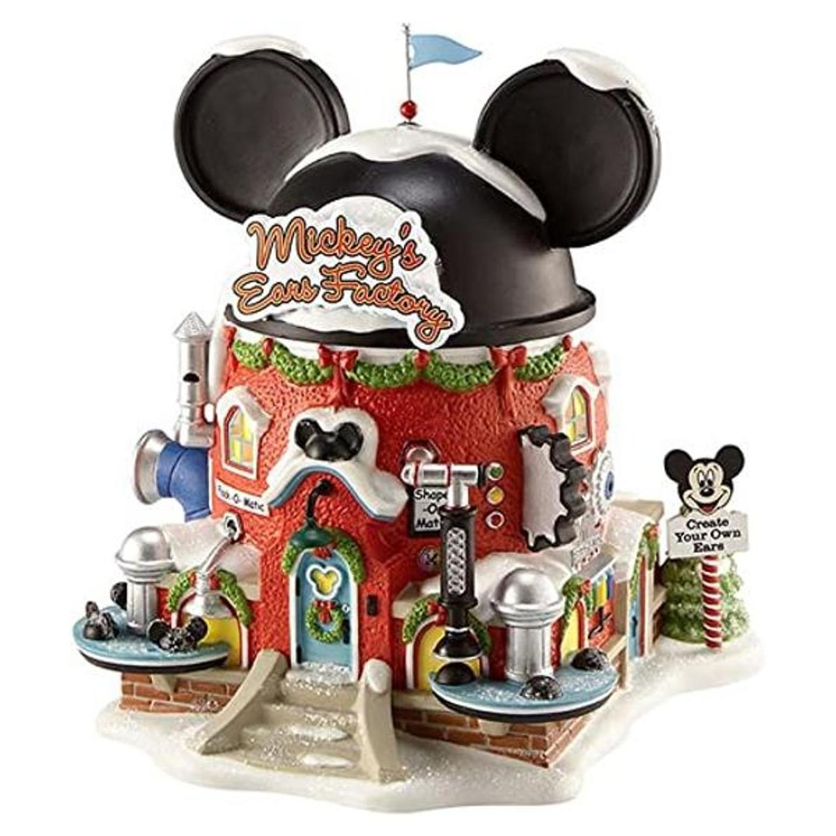 Miniatura de fábrica con orejas de Mickey Mouse en el polo