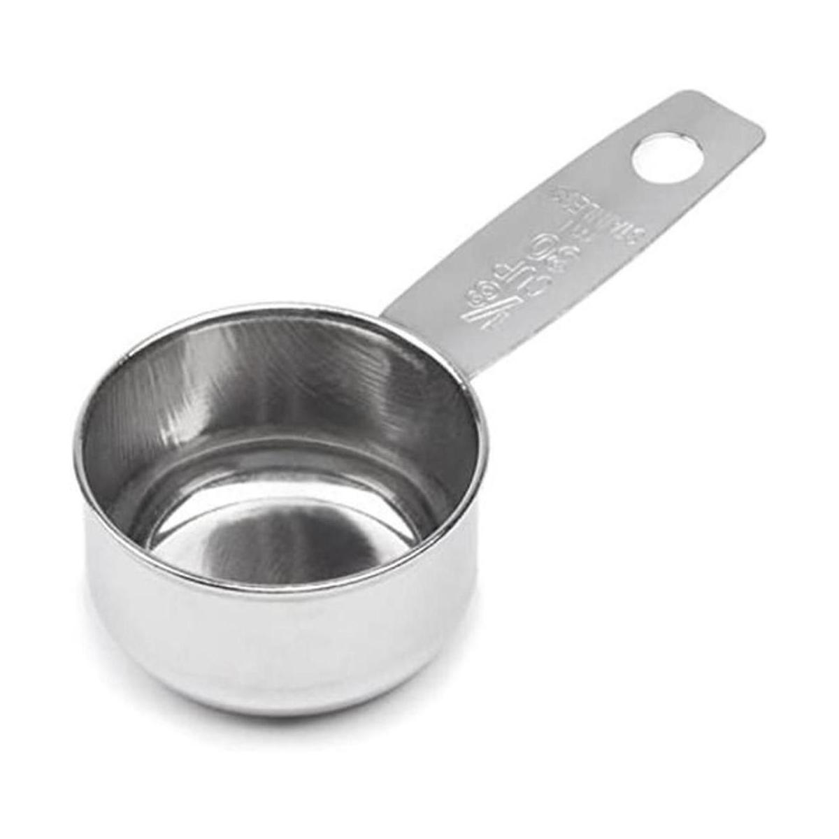 Fox Run Café Medida Scoop Silver Paquete de 1 Plateado