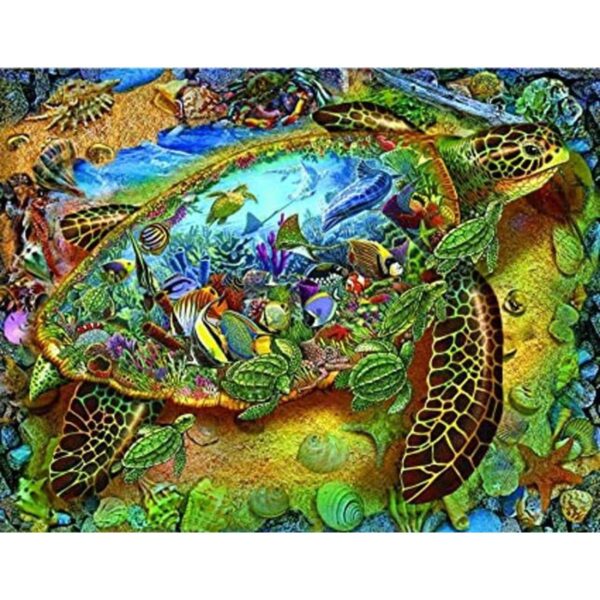 SUNSOUT INC Sea Turtle World 1000 pc Jigsaw Puzzle_1
