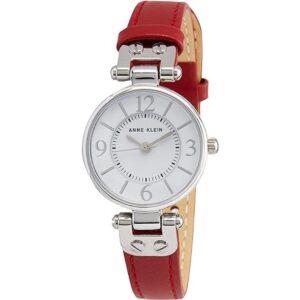 Anne Klein Reloj de pulsera para mujer con correa de piel_1