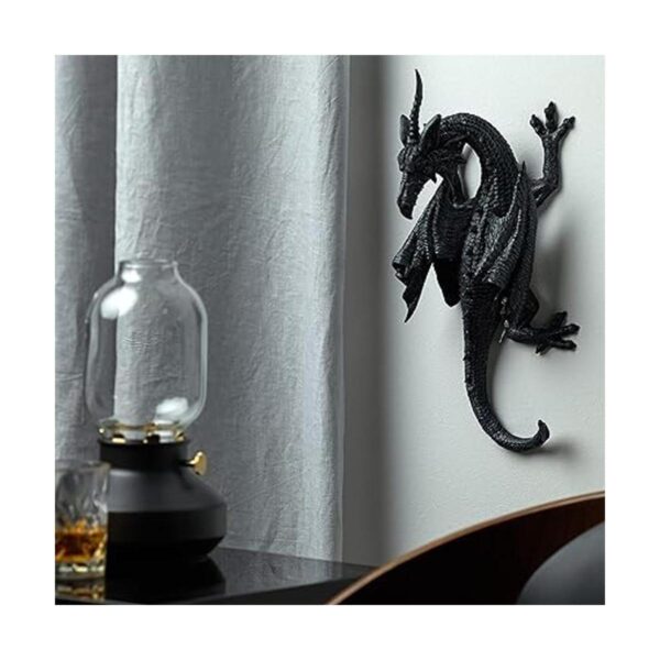 Design Toscano Escultura de pared con cuernos del dragón_6
