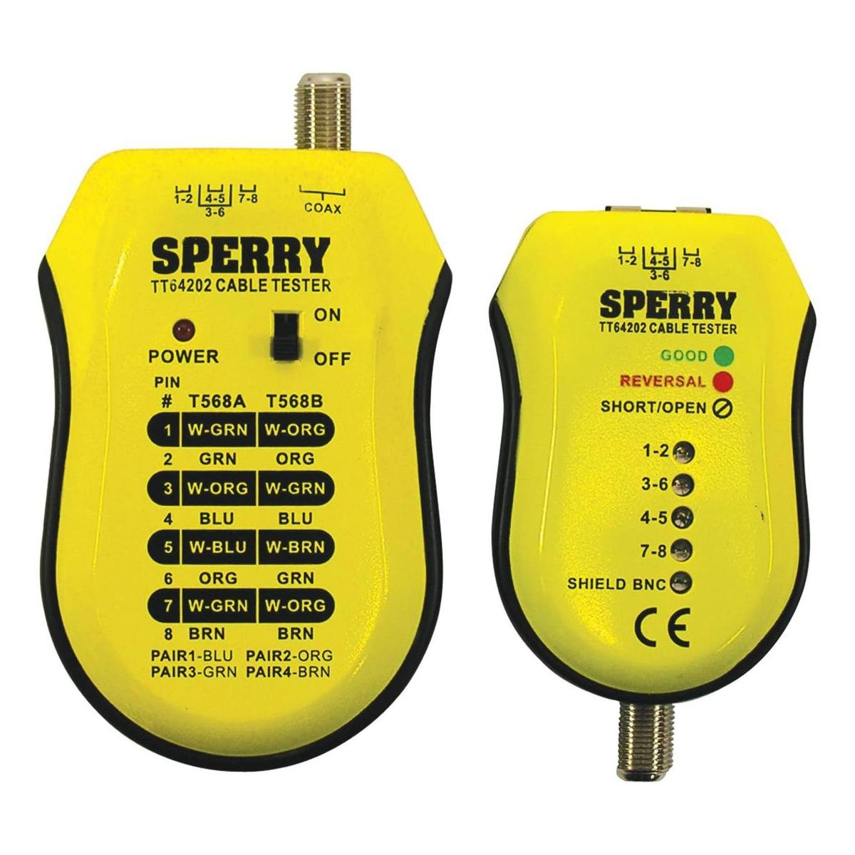 Sperry Instruments TT64202 Cable Test Plus Coax UTPSTP