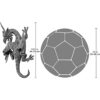 Design Toscano Escultura de pared con cuernos del dragón_5