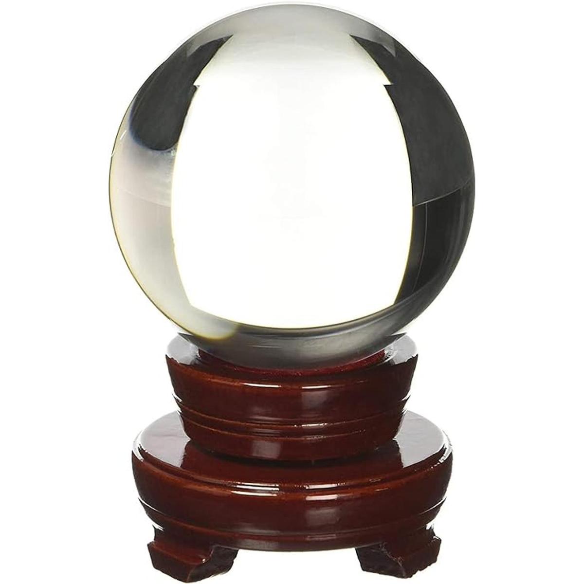 Amlong Crystal Esfera de meditación Feng Shui Bola de
