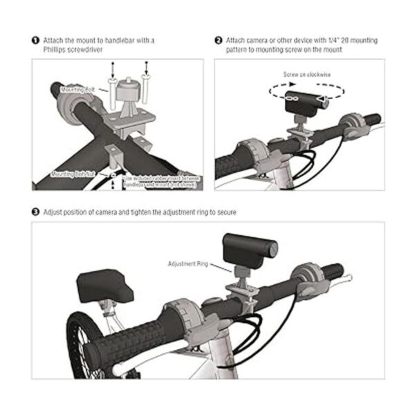 Arkon Soporte para manillar de bicicleta para cámaras_5